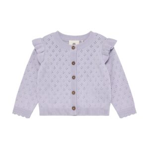 En Fant Enfant Cardigan Knit Purple Heather 5713438693113 Enfant SS26 Kleding & Accessoires Baby Bovenstukjes Wijs west