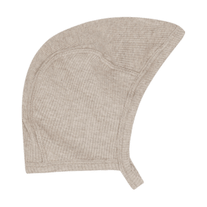 Fixoni Fixoni Helmet Melange Rib Pure Cashmere Melange 5713438669743 Fixoni SS26 Kleding & Accessoires Baby Babymutsjes & Hoedjes Wijs west