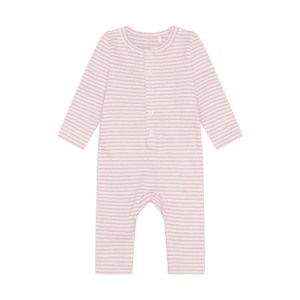 Fixoni Fixoni Romper Ls Rib Bleached Mauve 5713438672668 Fixoni SS26 Kleding & Accessoires Baby Rompers Wijs west