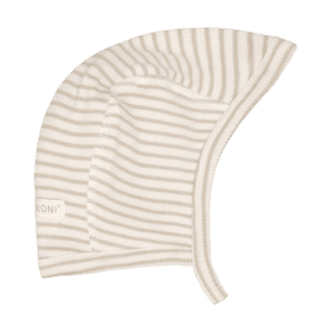 Fixoni Fixoni Helmet Rib Pure Cashmere 5713438672811 Fixoni SS26 Kleding & Accessoires Baby Babymutsjes & Hoedjes Wijs west