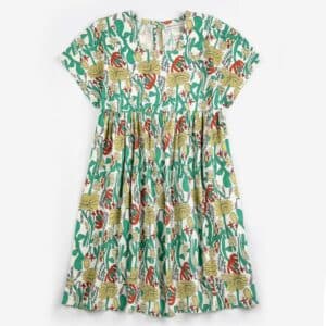 Bobo Choses Bobo Choses Color Herbalist All Over Woven Jurk 8445782365541 Bobo SS26 Kleding & Accessoires Rokjes & Jurkjes  Wijs west