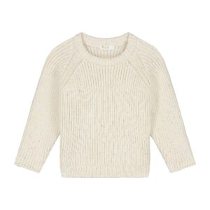 Yuki Kidswear Yuki Kidswear Big Rib Knitted Sweater Speckles 8721354502102 Yuki SS26 Kleding & Accessoires Sweaters & Truien  Wijs west
