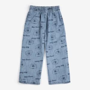 Bobo Choses Pickles The Dog All Over Light Denim Broek