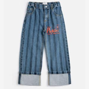 Bobo Choses Pickles The Dog Striped Denim Broek