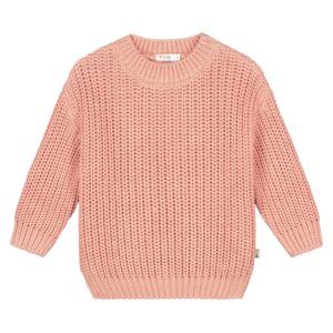 Yuki Kidswear Yuki Kidswear Chunky Knitted Sweater Coral Pink 8720872277844 Yuki SS26 Kleding & Accessoires Sweaters & Truien  Wijs west