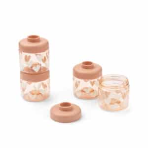 Liewood Liewood Dominique Food Tritan Boxes 100 Ml 4-Pack Sweethearts / Pale Tuscany 5715493532420 Liewood SS26 Verzorging Eten & Drinken Lunchbakjes & Drinkbekers Wijs west