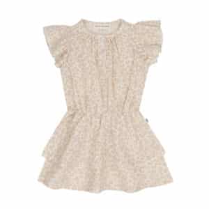 House of Jamie Ruffled Layer Jurk Beige Leopard