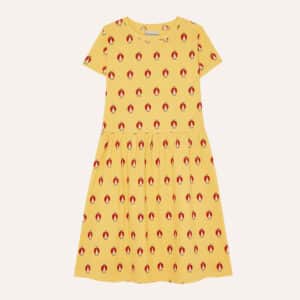 The Campamento Ladybug Allover Yellow Jurk