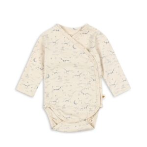 Konges Sløjd Konges Sløjd Aps Basic Newborn Body Cielo Marino 5715681184127 Konges SS26 Kleding & Accessoires Baby Rompers Wijs west