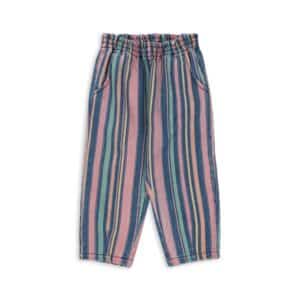 Konges Sløjd Konges Sløjd Aps Magot Frill Broek Miami Stripe 5715681231388 Konges SS26 Kleding & Accessoires Broeken  Wijs west