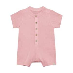 Huttelihut Huttelihut Playsuit Muslin Pale Mauve 5713438782466 Huttel SS26 Kleding & Accessoires Baby Pakjes Wijs west