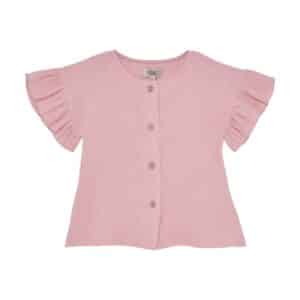 Huttelihut Huttelihut Blouse Muslin Pale Mauve 5713438747335 Huttel SS26 Kleding & Accessoires Shirts  Wijs west