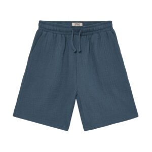 Huttelihut Huttelihut Shorts Muslin Bering Sea 5713438749575 Huttel SS26 Kleding & Accessoires Broeken Korte Broeken Wijs west