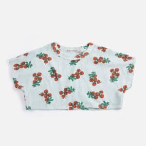 Bobo Choses Bobo Choses Juicy Tomatoes All Over Cropped T-Shirt 8445782360683 Bobo SS26 Kleding & Accessoires Shirts T-shirts Wijs west