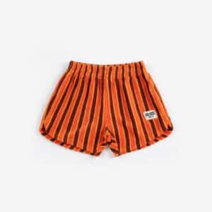 Bobo Choses Bobo Choses Striped Brick Terry Cloth Shorts 8445782362724 Bobo SS26 Kleding & Accessoires Broeken Korte Broeken Wijs west