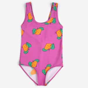 Bobo Choses Tangerine All Over Swimsuit