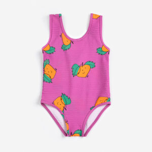 Bobo Choses Tangerine All Over Swimsuit Baby
