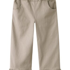 Lil' Atelier Lil' Atelier Broek Oxford Tan 5715865930731 Atelier SS26 Kleding & Accessoires Broeken  Wijs west