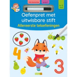 Oefenpret met uitwisbare stift - Allereerste teloefeningen 4-5 Jaar