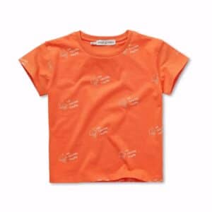 Sproet & Sprout Sproet & Sprout T-Shirt Ice Cream Print Orange Orange Sprint 1138187279595  Kleding & Accessoires Shirts  Wijs west