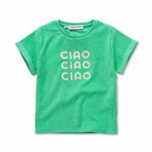 Sproet & Sprout Sproet & Sprout Terry T-Shirt Ciao Jade Green 1138187276945  Kleding & Accessoires Shirts  Wijs west