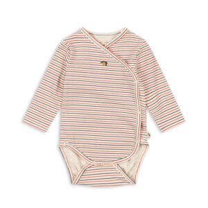Konges Sløjd Konges Sløjd Basic ZonnehoedjeNewborn Body Stripe Tricolore Petit 5715681184042 Konges SS26 Kleding & Accessoires Baby Rompers Wijs west