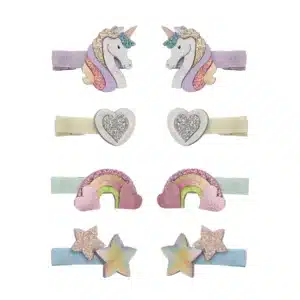 Mimi & Lula Mimi & Lula Dreamy Unicorn Mini Clips 5061064832582 Mimi 26 Verzorging Haaraccessoires Haarspeldjes Wijs west