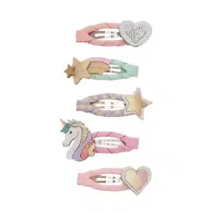 Mimi & Lula Mimi & Lula Dreamy Unicorn Mini Clic Clacs 5061064832599 Mimi 26 Verzorging Haaraccessoires Haarspeldjes Wijs west