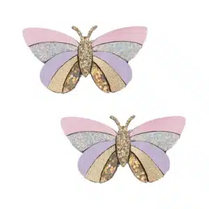 Mimi & Lula Mimi & Lula Striped Butterfly Clips 5061064833190 Mimi 26 Verzorging Haaraccessoires Haarspeldjes Wijs west