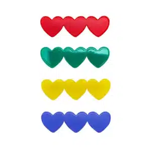 Mimi & Lula Mimi & Lula Heart Acetate Clips 5061064833411 Mimi 26 Verzorging Haaraccessoires Haarspeldjes Wijs west