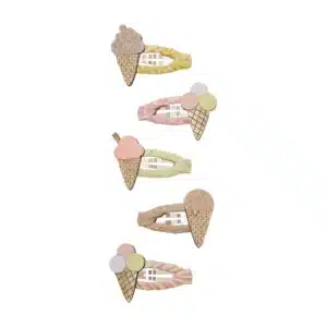 Mimi & Lula Mimi & Lula Ice Cream Mini Clic Clacs 5061064833558 Mimi 26 Verzorging Haaraccessoires Haarspeldjes Wijs west