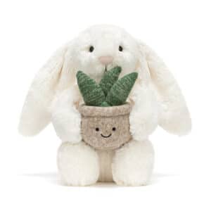 Jellycat Knuffel Cream Bunny with Plant
