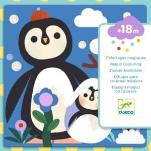 Djeco Magische Waterkleurplaten - Mama en baby over de Wereld