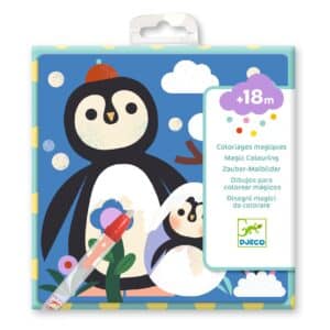 Djeco Djeco Magische kleurplaten - Kijk eens rond met mama en baby van over de hele wereld 3070900009523 DjecoVal26 Speelgoed & Spellen Knutselen  Wijs west