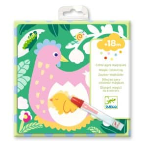 Djeco Djeco Magische kleurplaten - Kijk eens hoe mama en baby in de tuin spelen 3070900009530 DjecoVal26 Speelgoed & Spellen Knutselen  Wijs west