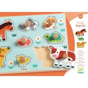Djeco Djeco Puzzel Dog'N'Co 3070900011229 DjecoVal26 Speelgoed & Spellen Puzzels  Wijs west