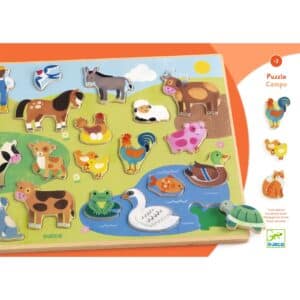 Djeco Djeco Puzzel Puzzlo Campo 3070900018358 DjecoVal26 Speelgoed & Spellen Puzzels  Wijs west