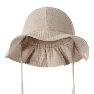 Lil' Atelier Lil' Atelier Hat Oxford Tan 5715833505008 Atelier SS26 Kleding & Accessoires Baby Babymutsjes & Hoedjes Wijs west