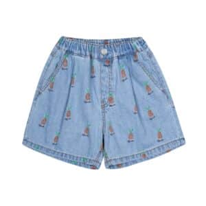 Jelly Mallow Jelly Mallow Pineapple Denim Shorts 8800345046310 Mallow SS26 Kleding & Accessoires Broeken Korte Broeken Wijs west