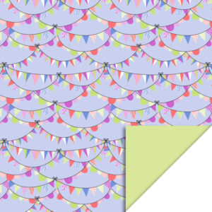 Rol Inpakpapier - Guirlande Sky - Lime