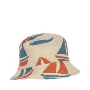 Konges Sløjd Konges Sløjd Elliot Bucket Hat Gots Ahoy 5715681191286 Konges SS26 Kleding & Accessoires Accessoires Hoedjes & Petjes Wijs west