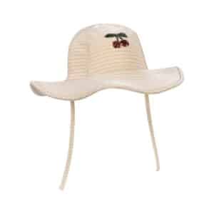 Konges Sløjd Konges Sløjd Jade Zwemhoed Rose Stripe 5715681198285 Konges SS26 Kleding & Accessoires Accessoires Hoedjes & Petjes Wijs west