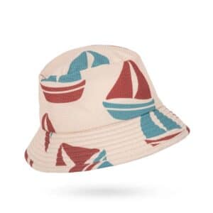 Konges Sløjd Konges Sløjd Seer Asnou Bucket Hat Ahoy 5715681243282 Konges SS26 Kleding & Accessoires Accessoires Hoedjes & Petjes Wijs west