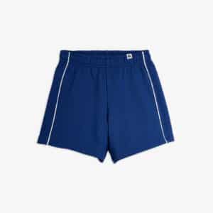 Mini Rodini Mini Rodini Plain Piping Sweatshorts Blue 7332754727302 Rodini SS26 Kleding & Accessoires Broeken Korte Broeken Wijs west