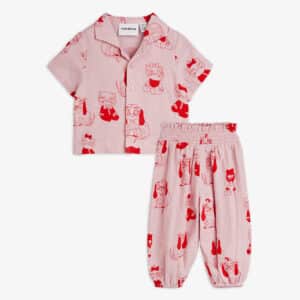 Mini Rodini Mini Rodini Minibabies Aop Baby Set Pink 7332754730593 Rodini SS26 Kleding & Accessoires Baby  Wijs west