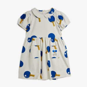 Mini Rodini Mini Rodini Table Tennis Aop Ss Dress Grey 7332754731064 Rodini SS26 Kleding & Accessoires Rokjes & Jurkjes  Wijs west