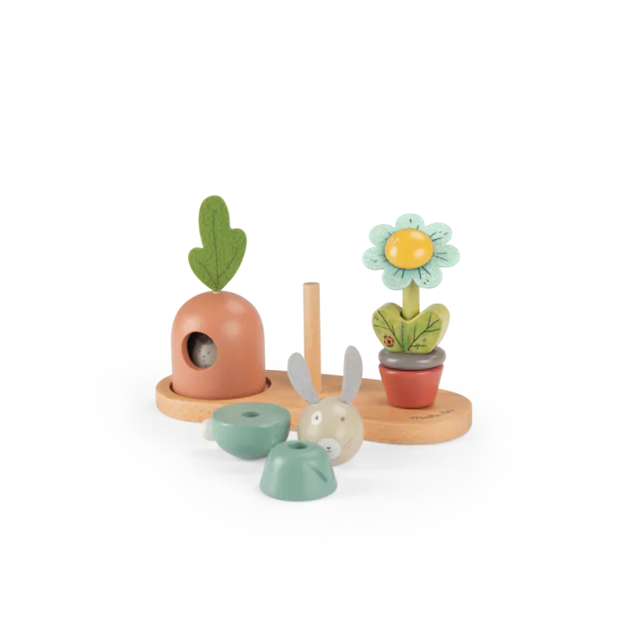 Moulin Roty Moulin Roty Stapelspel Trois Petits Lapins 3575676781111 Moulin Apr26 Speelgoed & Spellen Spellen Wijs west