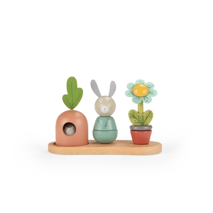 Moulin Roty Moulin Roty Stapelspel Trois Petits Lapins 3575676781111 Moulin Apr26 Speelgoed & Spellen Spellen Wijs west