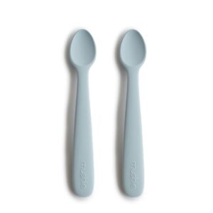 Mushie Baby Spoon - Powder Blue