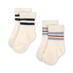 Konges Sløjd Konges Sløjd 2 Pack Act Sokken Optic White 5715681177174 Konges MSS26 Kleding & Accessoires Sokken & Maillots  Wijs west